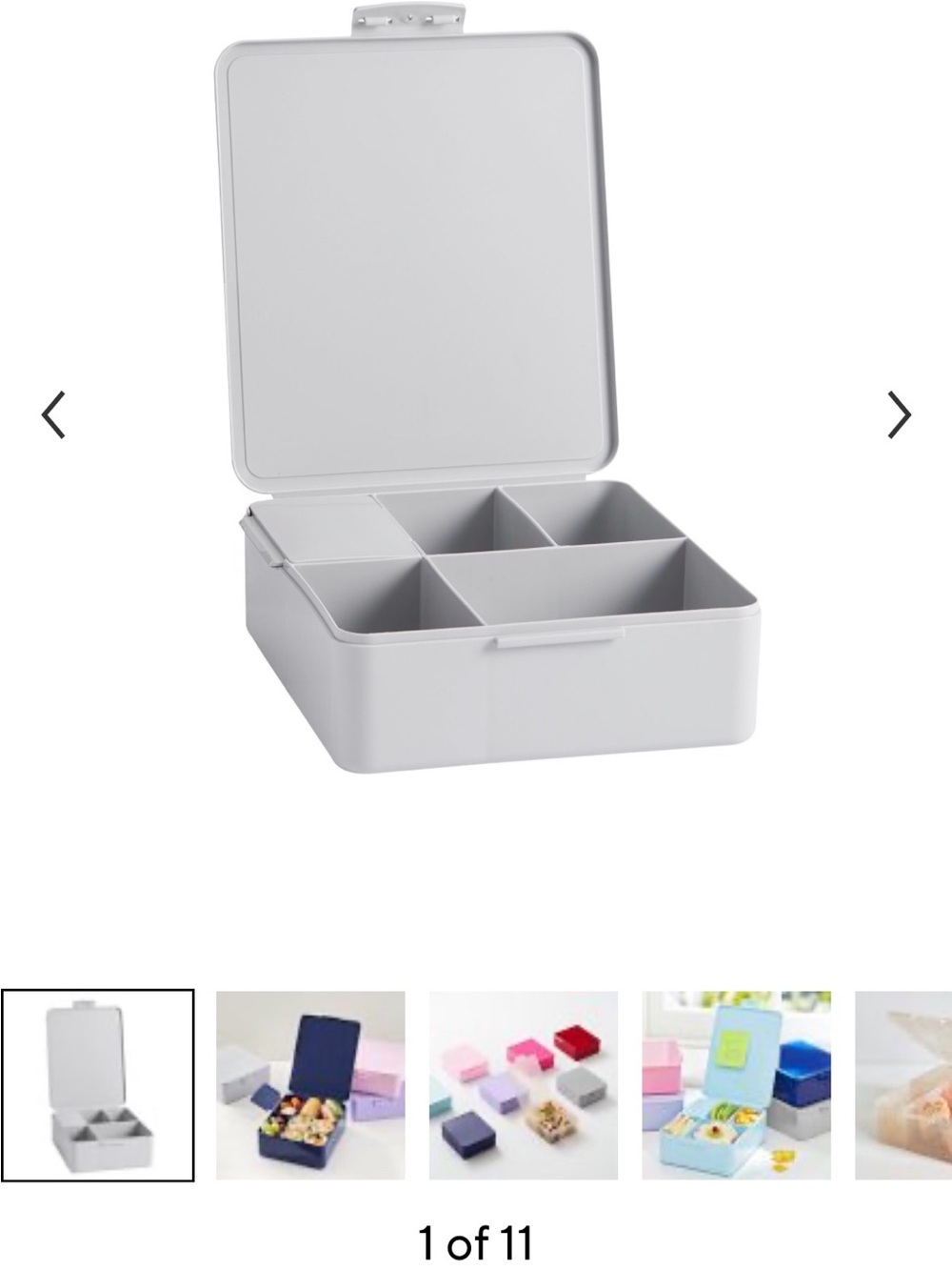 Pottery barn Kids All in one Bento box - Gray